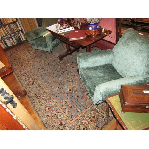 85 - Pure Wool Rug Cream Ground with Patterned Borders Approximately 10ft 6 Inches Long x 7ft 6 Inches Wi... 