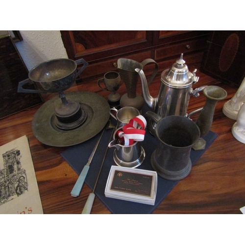 86 - Collection of Various Plate Brass and Other Ware Quantity as Photographed