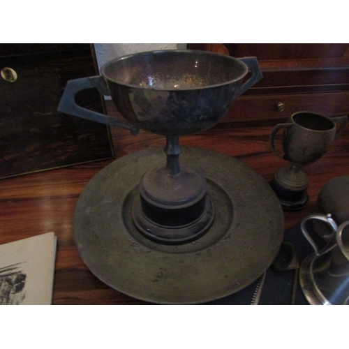 86 - Collection of Various Plate Brass and Other Ware Quantity as Photographed