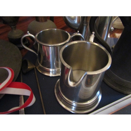 86 - Collection of Various Plate Brass and Other Ware Quantity as Photographed