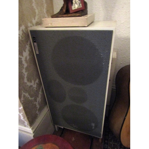 92 - Two High Quality Vintage Speakers Each Approximately 24 Inches High