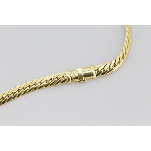 104 - Unusual Form Carved Citrine and Diamond Set Pendant Necklace Mounted in 18 Carat Yellow and White Go... 