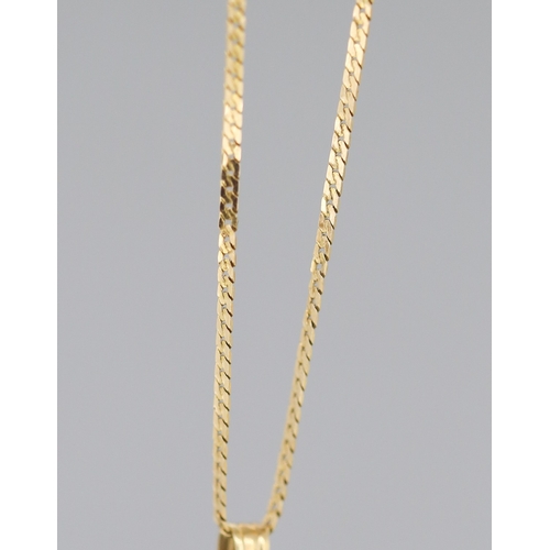 109 - 9 Carat Yellow Gold Crucifix Pendant 4cm Set on 9 Carat Yellow Gold Chain 42cm Long