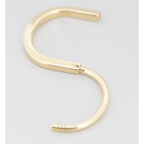 11 - Tiffany & Co 18 Carat Yellow Gold Tiffany Lock Bangle Inner Width 5.5cm with Original Presentation C... 