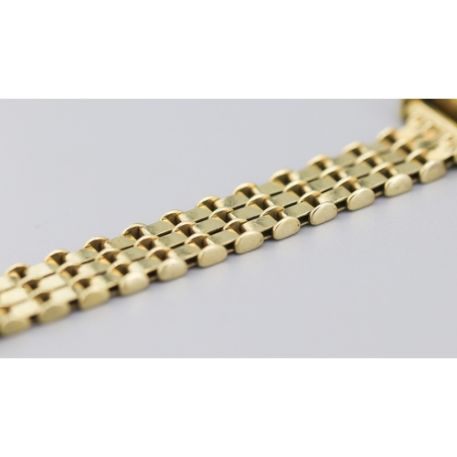 110 - 18 Carat Gold Electroplated NM Ladies Quartz Wristwatch Roman Numerals