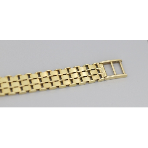 110 - 18 Carat Gold Electroplated NM Ladies Quartz Wristwatch Roman Numerals