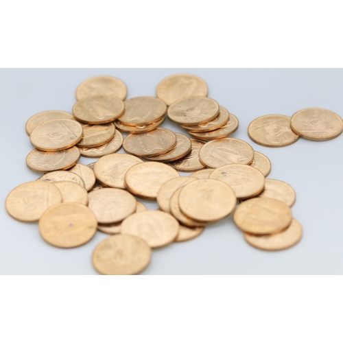 245 - Collection of Old Copper Pennies