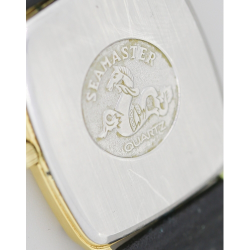 276 - Omega Seamaster Quartz Swiss Made Unisex Watch Date Aperture