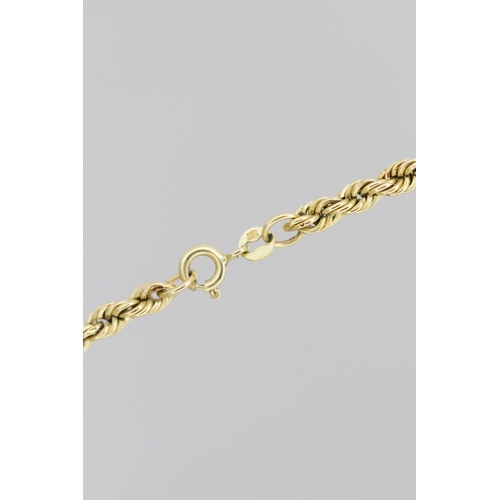 280 - 9 Carat Rope Chain Necklace 60cm Long