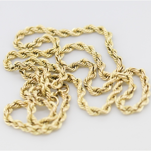 280 - 9 Carat Rope Chain Necklace 60cm Long