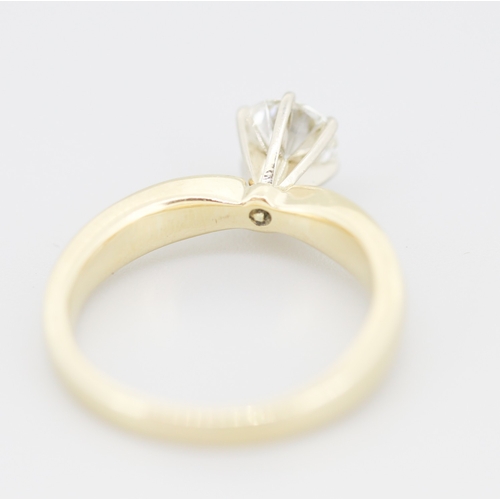 286 - Diamond Solitaire Six Claw Set Mounted in 14 Carat Yellow gold Total Diamond Carat Weight Approximat... 