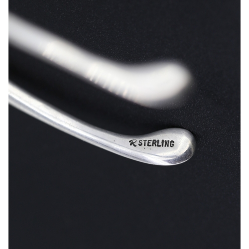 293 - Sterling Silver Wishbone Sugar Nips 9cm