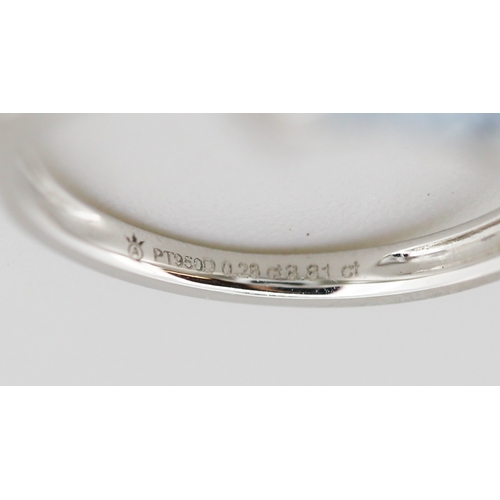 336 - Finely Detailed Emerald Cut Aquamarine Set Ring with Diamond Inset to Shoulders and Further Ruby Ins... 