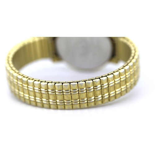 341 - Rotary Gentleman's Gold Tone Quartz Wristwatch Day-Date Aperture with Presentation Box and Certifica... 