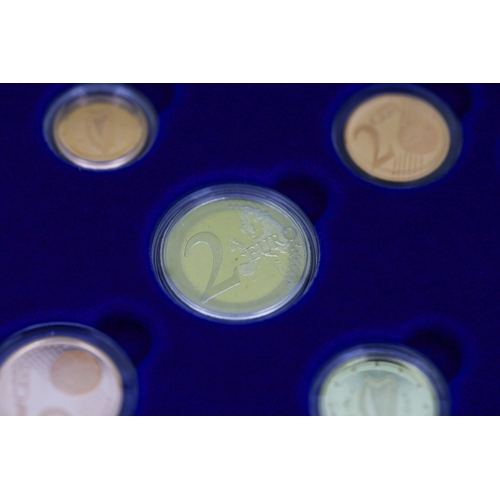 354 - Central Bank and Financial Serviced Authority of Ireland Proof Euro Coin Set Dated 2007 Encapsulated... 