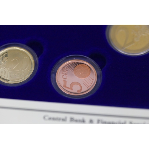 354 - Central Bank and Financial Serviced Authority of Ireland Proof Euro Coin Set Dated 2007 Encapsulated... 