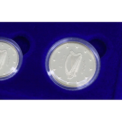 354 - Central Bank and Financial Serviced Authority of Ireland Proof Euro Coin Set Dated 2007 Encapsulated... 