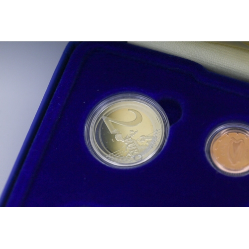 354 - Central Bank and Financial Serviced Authority of Ireland Proof Euro Coin Set Dated 2007 Encapsulated... 