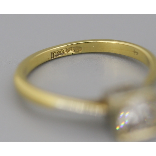 46 - Diamond Solitaire Ring Mounted in 18 Carat Yellow Gold Ring Size M Diamond Carat Weight Approximatel... 