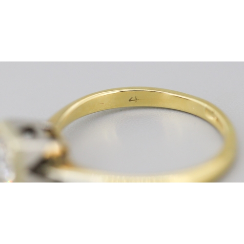 46 - Diamond Solitaire Ring Mounted in 18 Carat Yellow Gold Ring Size M Diamond Carat Weight Approximatel... 