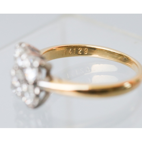 6 - Diamond Brilliant Cut Five Stone Set Ring Mounted in 18 Carat Yellow Gold Total Diamond Carat Weight... 