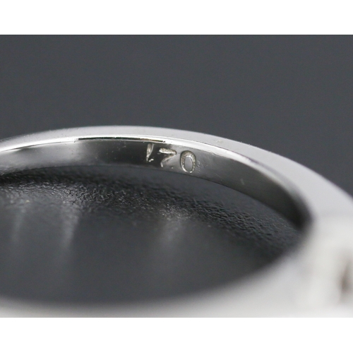 71 - Four Claw Set Marquise Cut Diamond Solitaire Ring Set in 18 Carat White Gold Total Diamond Carat Wei... 