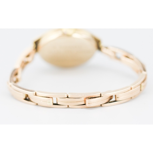 77 - Rolex 9 Carat Yellow Gold Watch Inscribed to Back 'J.Gaskell Pear Tree Cottage Fulbourn Cambridge'