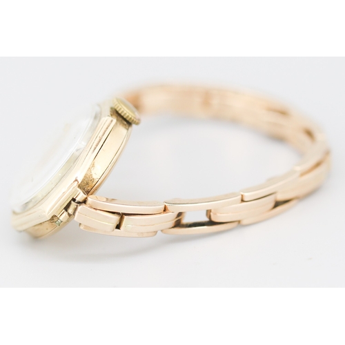 77 - Rolex 9 Carat Yellow Gold Watch Inscribed to Back 'J.Gaskell Pear Tree Cottage Fulbourn Cambridge'