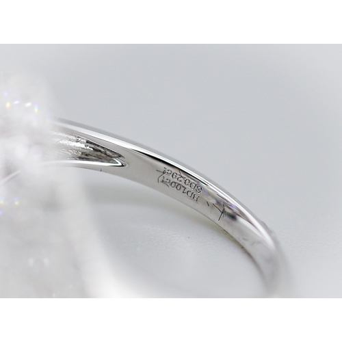 11 - Finely Detailed Diamond Centre Stone Ring with Sapphire and Diamond Set Cluster Surround Floral Moti... 