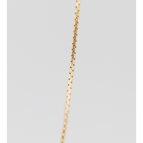40 - 18 Carat Yellow Gold Box Link Chain 60cm Long