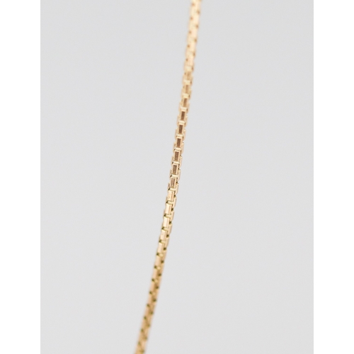 40 - 18 Carat Yellow Gold Box Link Chain 60cm Long