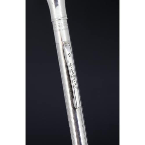 55 - Attractively Detailed Sterling Silver Cased Sheaffer Pencil and Sterling Silver Cased Eversharp Penc... 