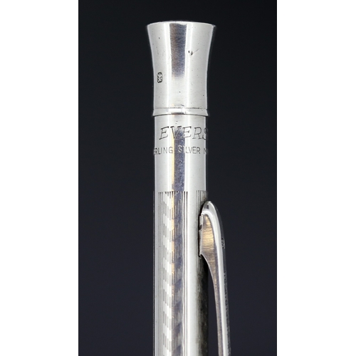 55 - Attractively Detailed Sterling Silver Cased Sheaffer Pencil and Sterling Silver Cased Eversharp Penc... 