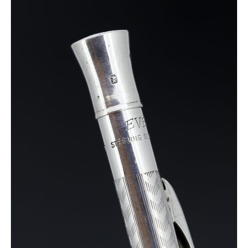 55 - Attractively Detailed Sterling Silver Cased Sheaffer Pencil and Sterling Silver Cased Eversharp Penc... 