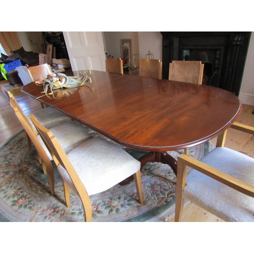 1 - Antique Mahogany Twin Pod Dining Table of Good Quality Extending to Approximately 10ft Good Original... 
