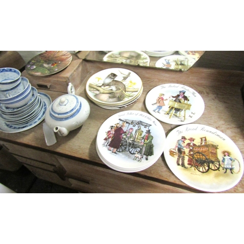Various Dishes and Charges and Oriental Blue and Part Tea Service Quantity as Photographed
