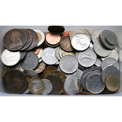 Collections of Various Old Coinage Some Silver Content Quantity as Photographed