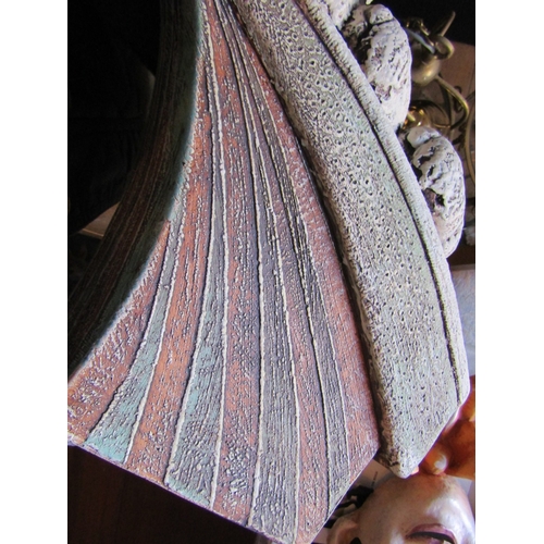 20 - Irish School Sculpture Sheep on Ridge Fired Earthenware Approximately 16 inches Wide x 14 Inches Hig... 