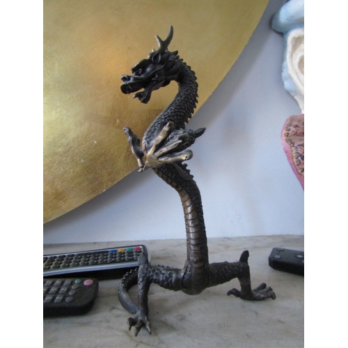 45 - Upright Form Sculpture of Dragon Approximately 12 Inches High