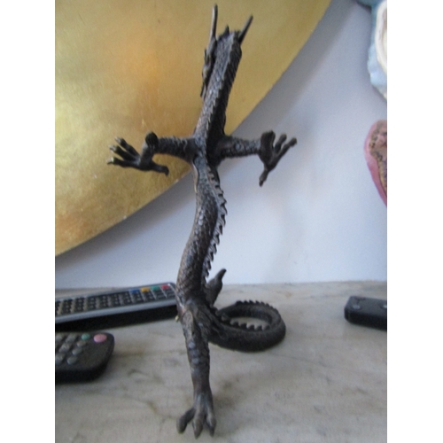 45 - Upright Form Sculpture of Dragon Approximately 12 Inches High