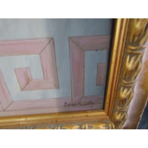 58 - Brian McCarthy b.1960 Pompei Oil on Canvas Approximately 24 Inches High x 42 Inches Wide Signed Lowe... 