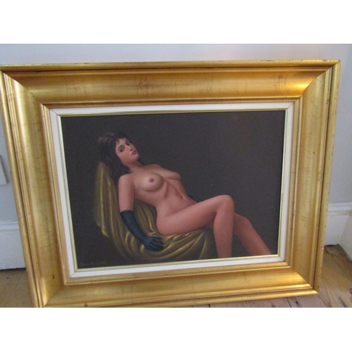 61 - Brian McCarthy b.1960 The Artist's Model Oil on Canvas Approximately 18 Inches High x 20 Inches Wide... 
