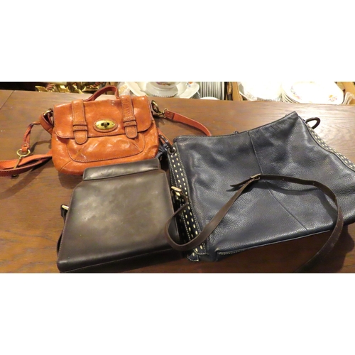 Three Leather Handbags