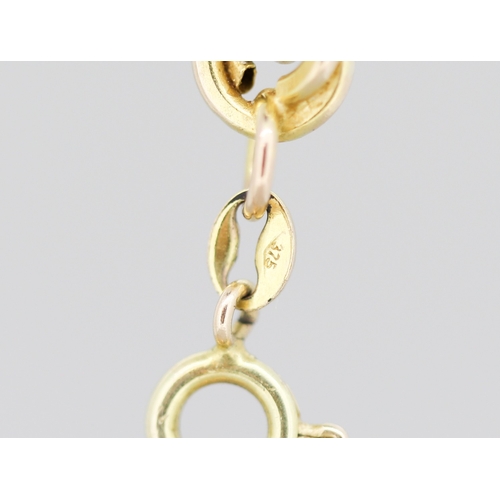 19 - 9 Carat Yellow Gold Rope Chain of Good Size 60cm Long 8mm Width