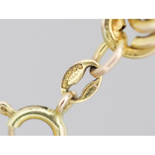 19 - 9 Carat Yellow Gold Rope Chain of Good Size 60cm Long 8mm Width