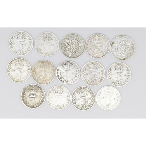 749 - Collection of Various Silver Coins Quantity as Photographed