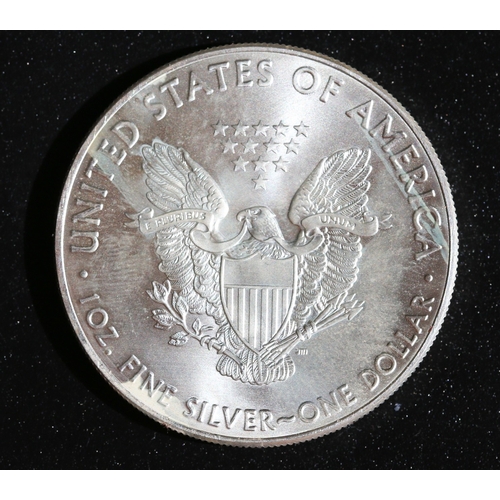 837 - 1 Ounce Fine 999.9 Silver United States of America Eagle Dollar Coin 2016