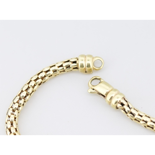 9 Carat Yellow Gold Venetian Link Bracelet 20cm Long