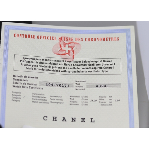 11 - Chanel J12 Automatic Swiss Made Wristwatch, Black Highly Resistant Ceramic and Steel Case, Steel Uni... 