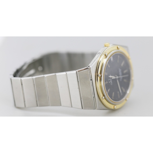 12 - Omega Constellation Marine Quartz BiMetal Swiss Made Stainless Steel Wristwatch Date Aperture, Movem... 